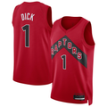 Mdoa T.Raptors #1 Gradey Dick Red Swingman Player Jerseys - Icon Edition