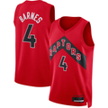 Mdoa T.Raptors #4 Scottie Barnes Red Swingman Jerseys - Icon Edition