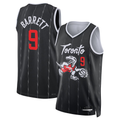 Mdoa T.Raptors #9 RJ Barrett Black 2025-26 Swingman Jerseys - City Edition