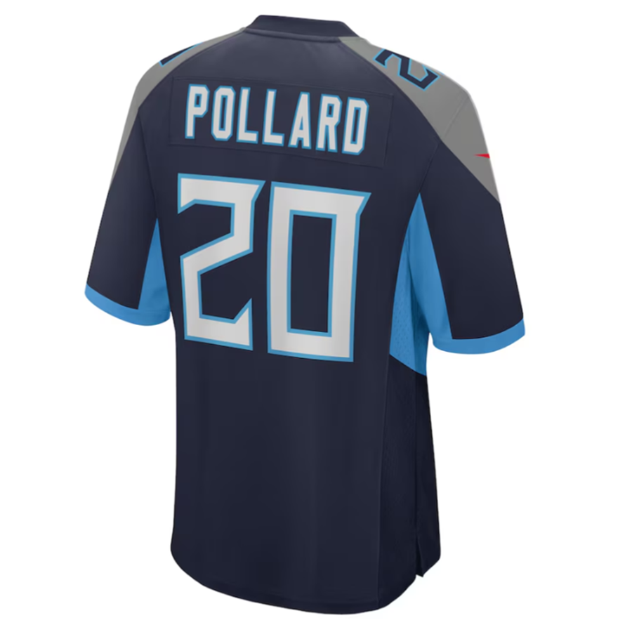 Mdoa T.Titans #20 Tony Pollard Navy Game Player Jersey Stitched Jersey