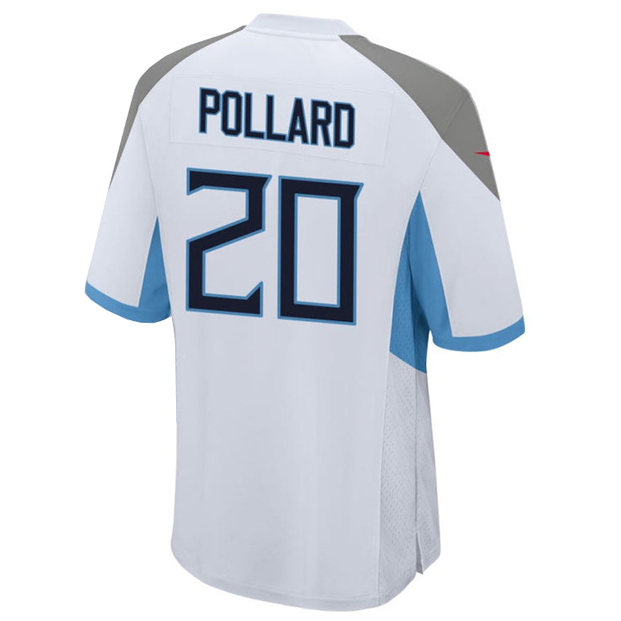 Mdoa T.Titans #20 Tony Pollard Player White Home Game Stitched Jerseys