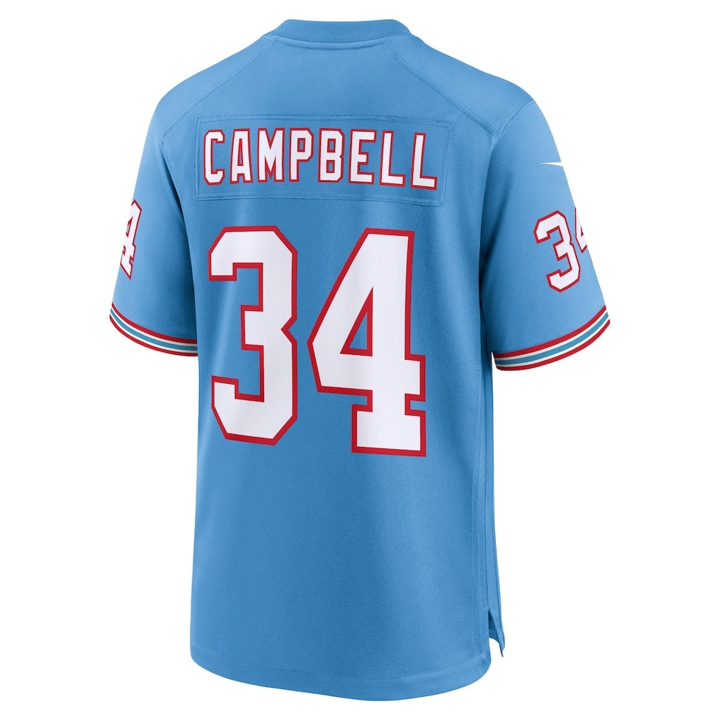 Mdoa T.Titans #34 Earl Campbell Light Blue Retired Player Alternate Game Stitched Jerseys