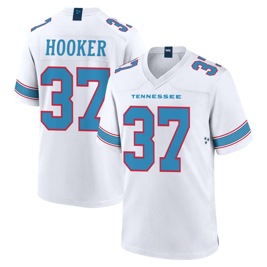 Mdoa T.Titans #37 Amani Hooker Player White 2026 Game Home Stitched Jerseys