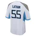 Mdoa T.Titans #55 JC Latham Player White Home Game Stitched Jerseys