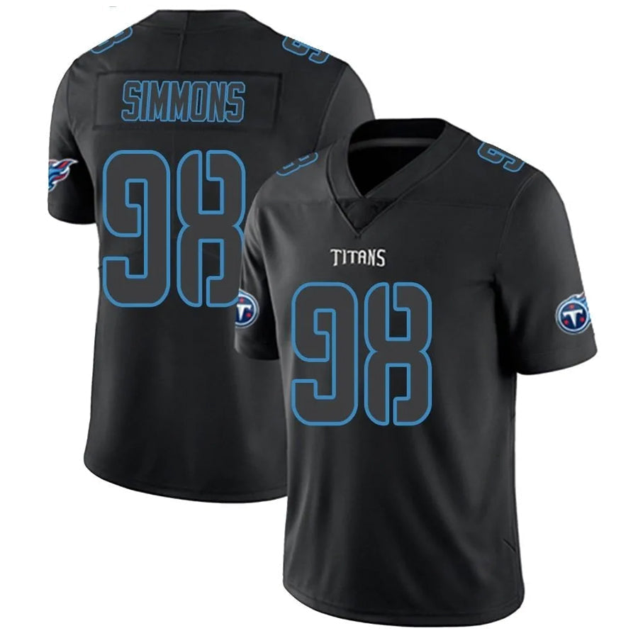 Mdoa T.Titans #98 Jeffery Simmons Player Elite Light Blue Vapor Untouchable Stitched Jerseys