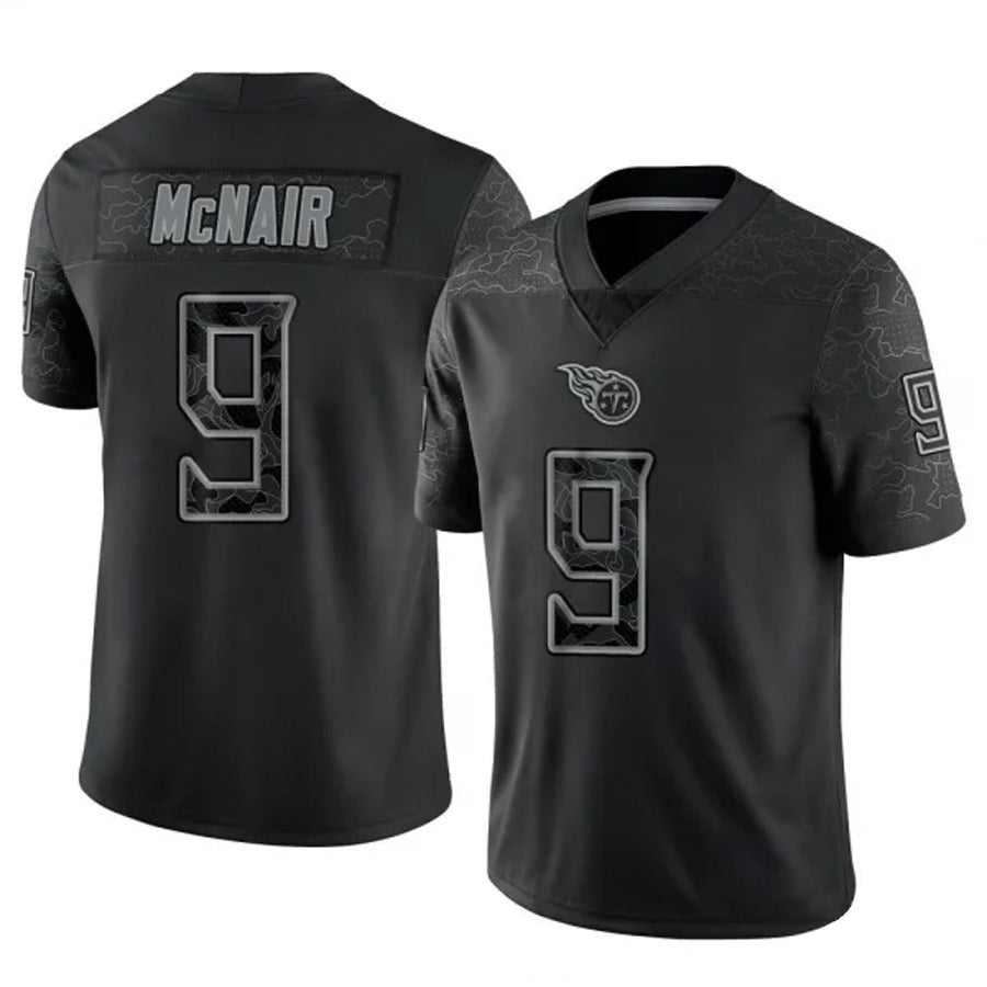 Mdoa T.Titans #9 Steve McNair Player Black RFLCTV Limited Stitched Jerseys
