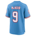 Mdoa T.Titans #9 Steve McNair Player Light Blue Throwback Alternate Game Stitched Jerseys