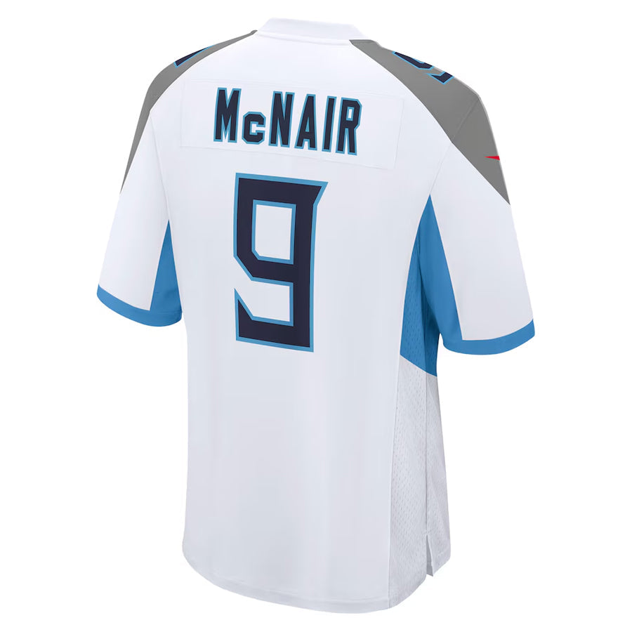 Mdoa T.Titans #9 Steve McNair Player White Home Game Stitched Jerseys