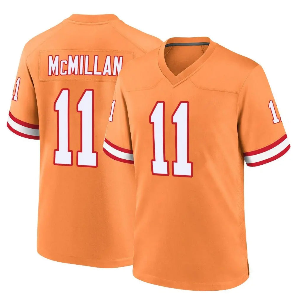 Mdoa TB.Buccaneers #11 Jalen McMillan Player Orange Throwback Home Game Stitched Jerseys