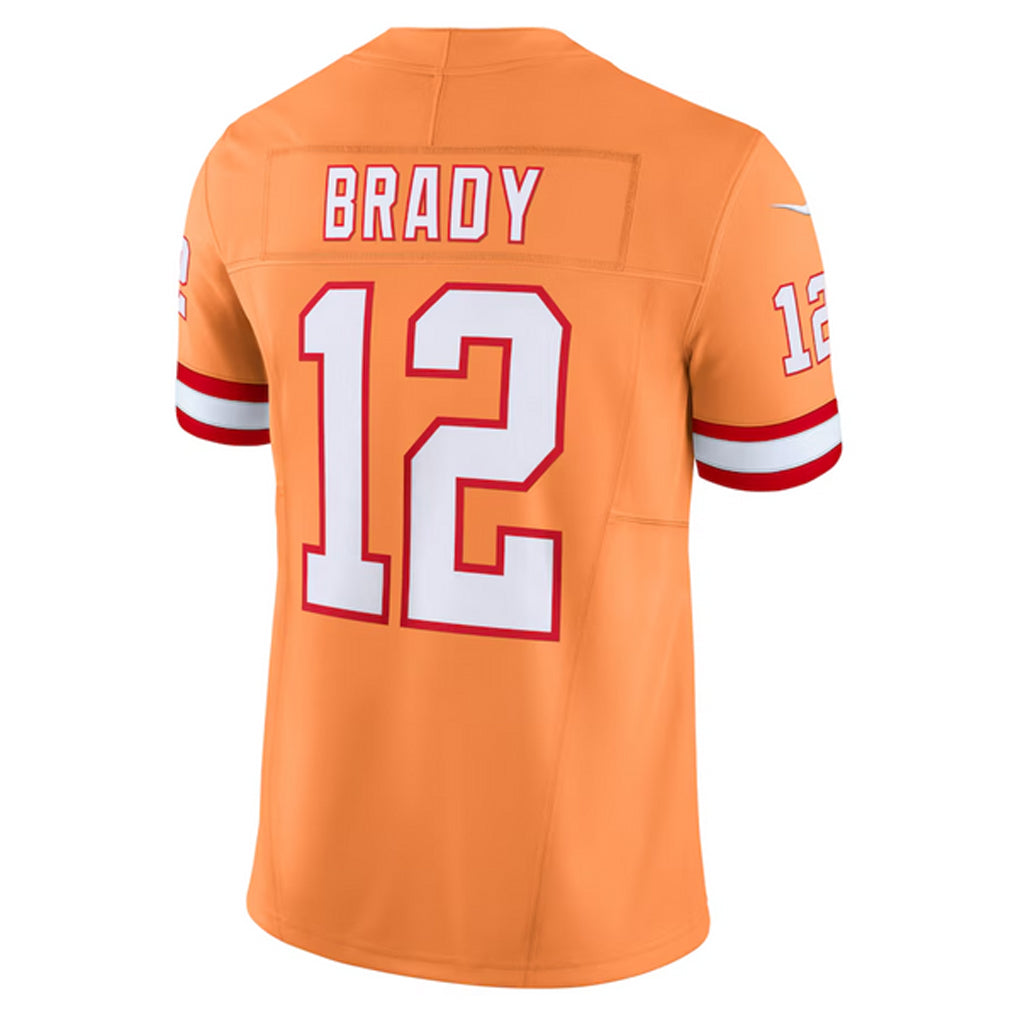 Mdoa TB.Buccaneers #12 Tom Brady Player Orange Vapor F.U.S.E. Limited Stitched Jerseys