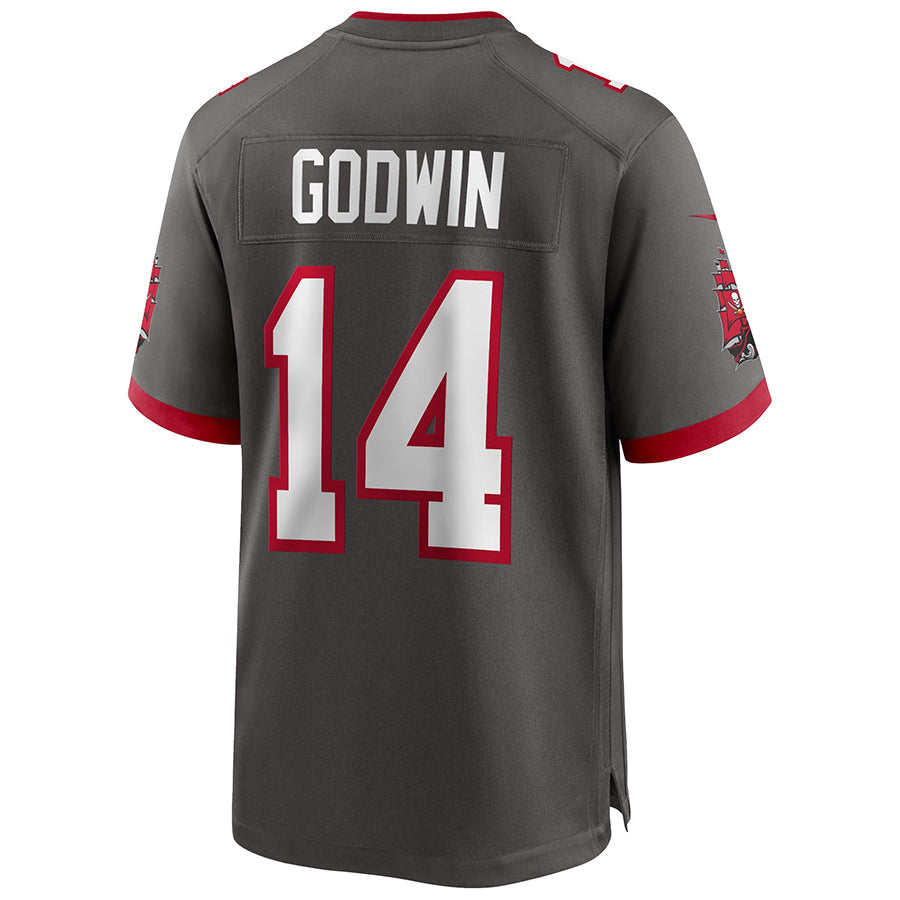 Mdoa TB.Buccaneers #14 Chris Godwin Jr. Player Deep Pewter Home Game Stitched Jerseys