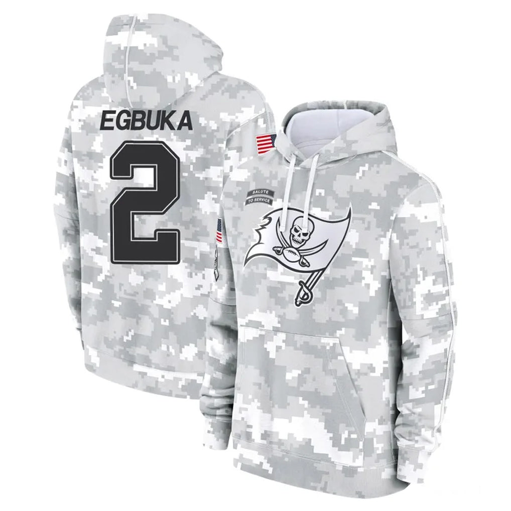 Mdoa TB.Buccaneers #2 Emeka Egbuka Player Arctic Camo Limited Salute to Service Pullover Hoodies Game Stitched Jerseys