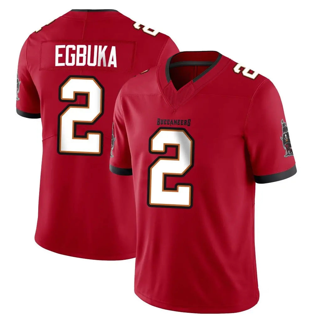 Mdoa TB.Buccaneers #2 Emeka Egbuka Player Red Limited Vapor F.U.S.E. Home Game Stitched Jerseys