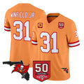 Mdoa TB.Buccaneers #31 Antoine Winfield Jr. Player Orange 50th Season Vapor Limited Home Game Stitched Jerseys