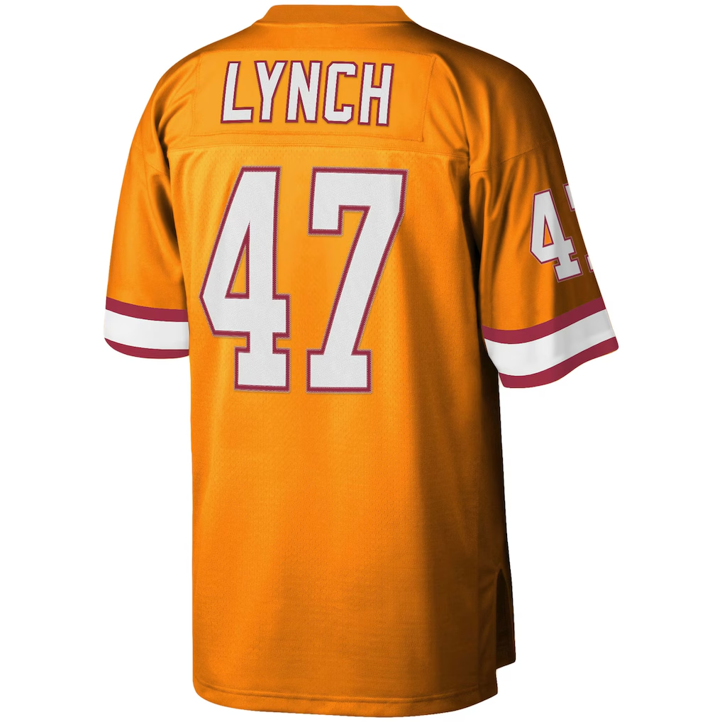 Mdoa TB.Buccaneers #47 John Lynch Mitchell & Ness Orange Big & Tall 1995 Legacy Retired Player Jersey
