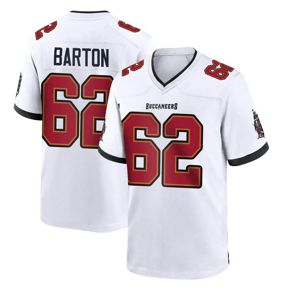 Mdoa TB.Buccaneers #62 Graham Barton Player White Home Game Stitched Jerseys