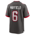 Mdoa TB.Buccaneers #6 Baker Mayfield Pewter Alternate Game Player Stitched Jerseys