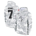 Mdoa TB.Buccaneers #7 Bucky Irving Player Arctic Camo Salute to Service Hoodies Stitched Jerseys