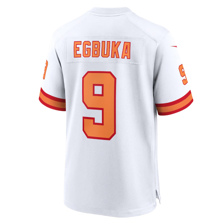 Mdoa TB.Buccaneers #9 Emeka Egbuka Player White Home Game Stitched Jerseys