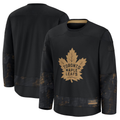 Mdoa T.Maple Leafs Black 2024 Military Appreciation Practice Jerseys