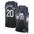 Mdoa U.Jazz #20 Jaren Jackson Jr. Black Swingman Jerseys - Statement Edition