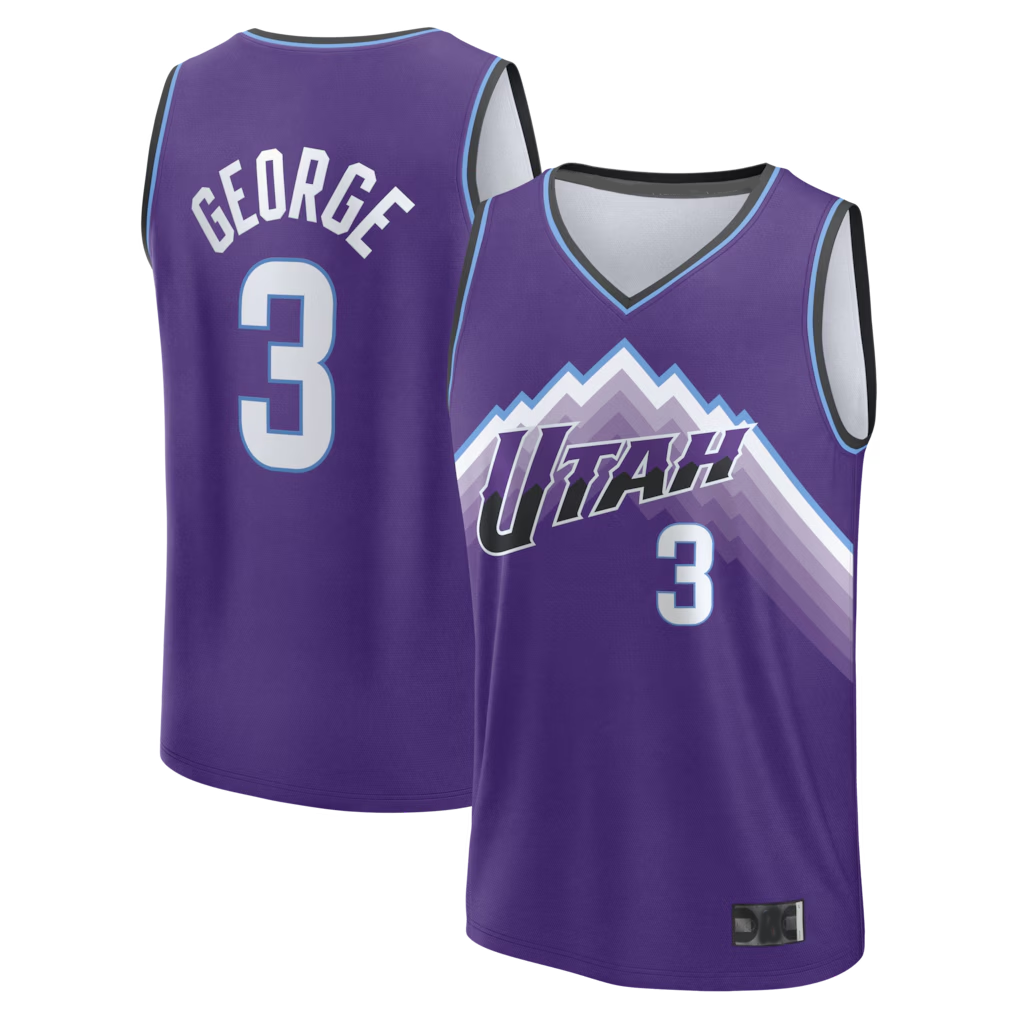 Mdoa U.Jazz #3 Keyonte George Fanatics Purple Fast Break Replica Jerseys - Icon Edition