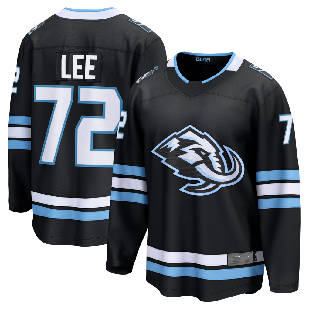 Mdoa U.Mammoth #72 Anders Lee Black Home Breakaway Jerseys