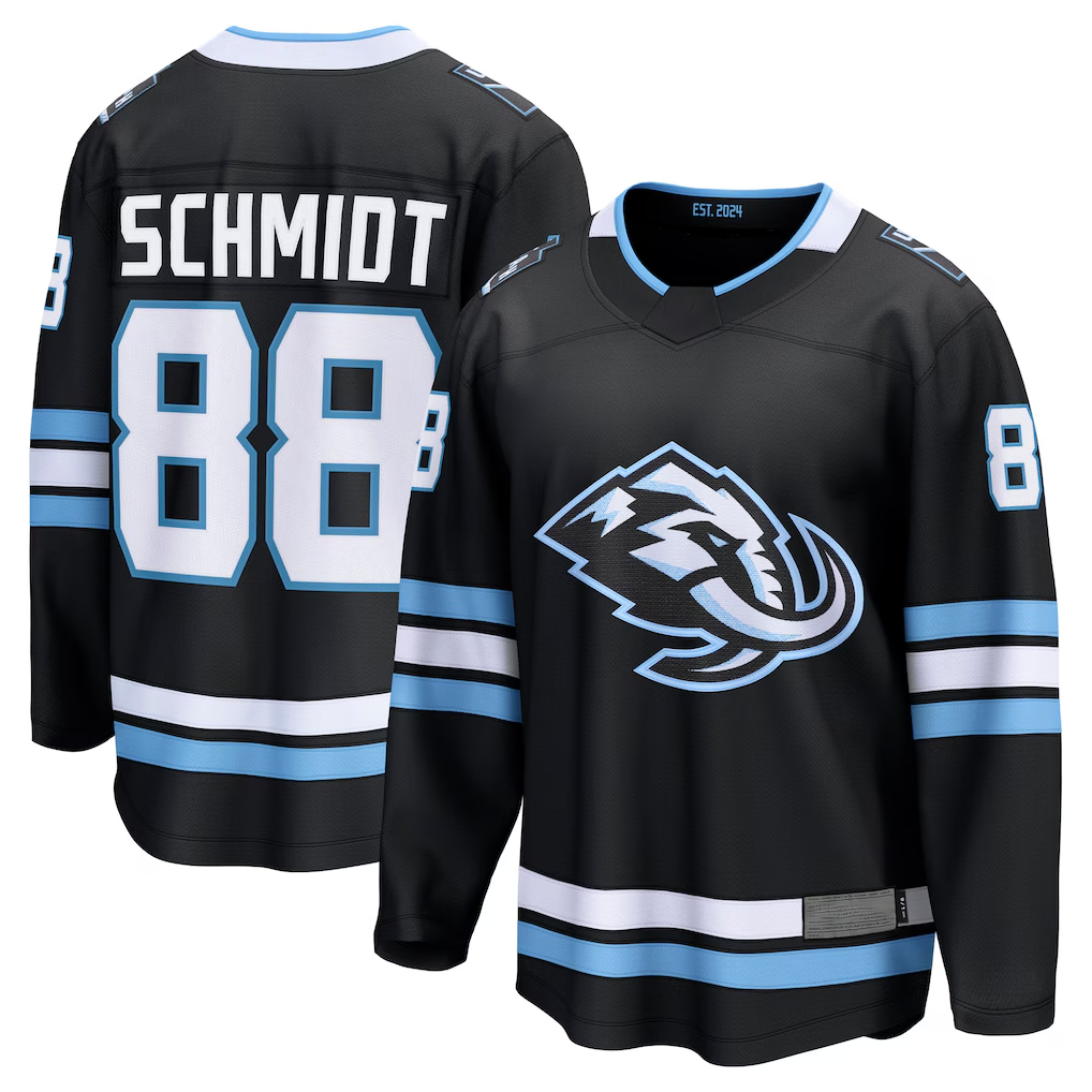 Mdoa U.Mammoth #88 Nate Schmidt Black Home Breakaway Player Jerseys