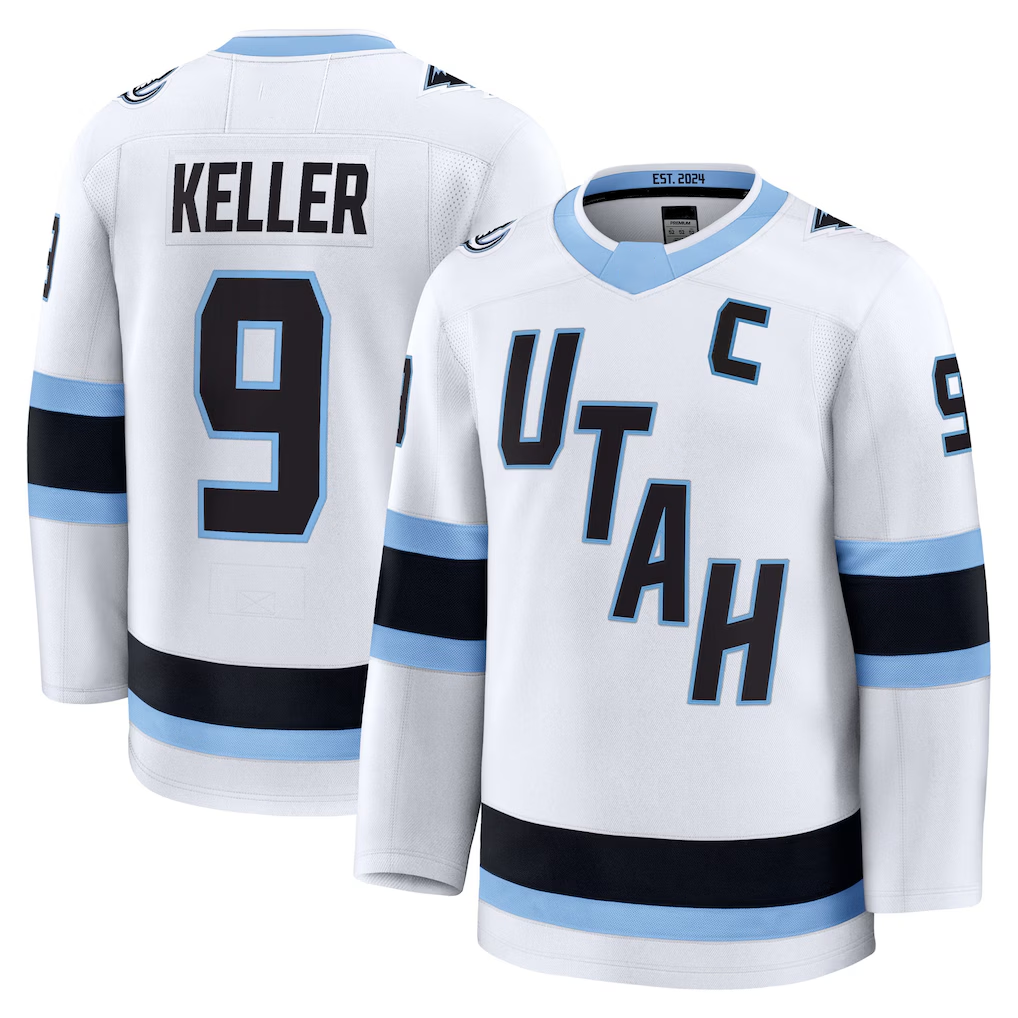 Mdoa U.Mammoth #9 Clayton Keller White Away Premium Player Jerseys