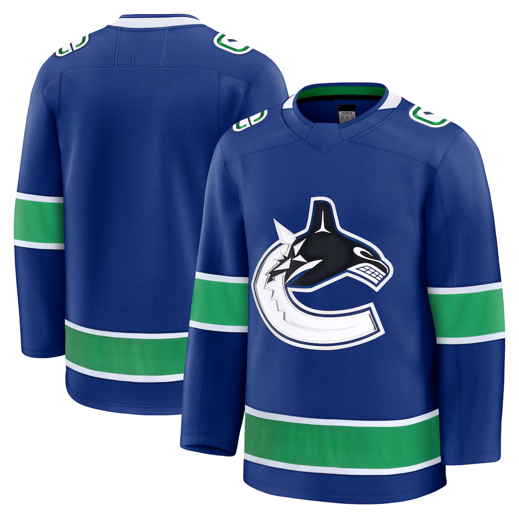Mdoa V.Canucks Blue Home Premium Jerseys
