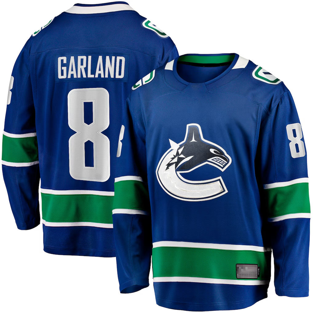 Mdoa V.Canucks #8 Conor Garland Blue Home Breakaway Jerseys