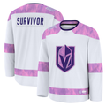 Mdoa VG.Knights White Hockey Fights Cancer Survivor Practice Jerseys