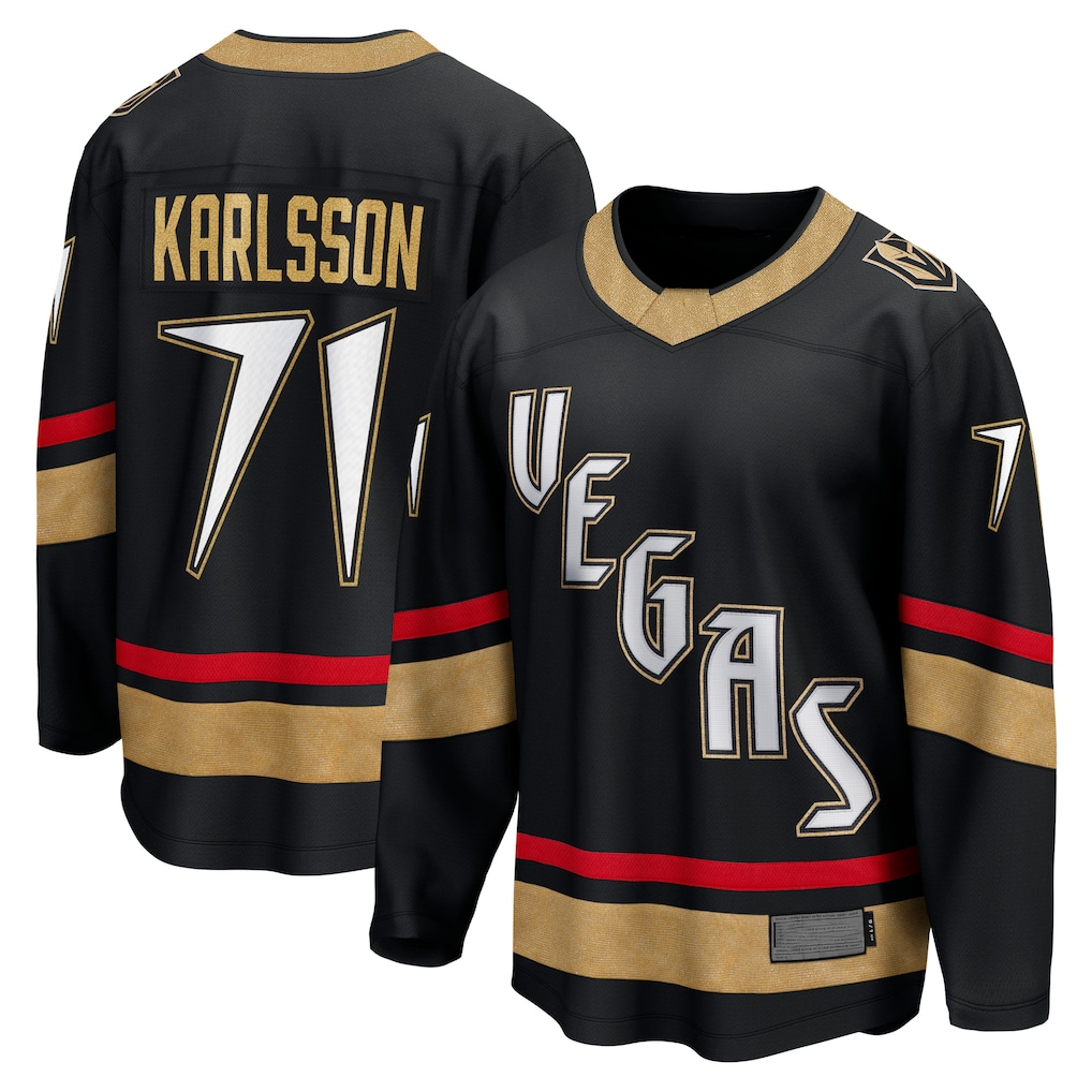 Mdoa V.Golden Knights #71 William Karlsson Black Special Edition 2.0 Breakaway Player Jerseys