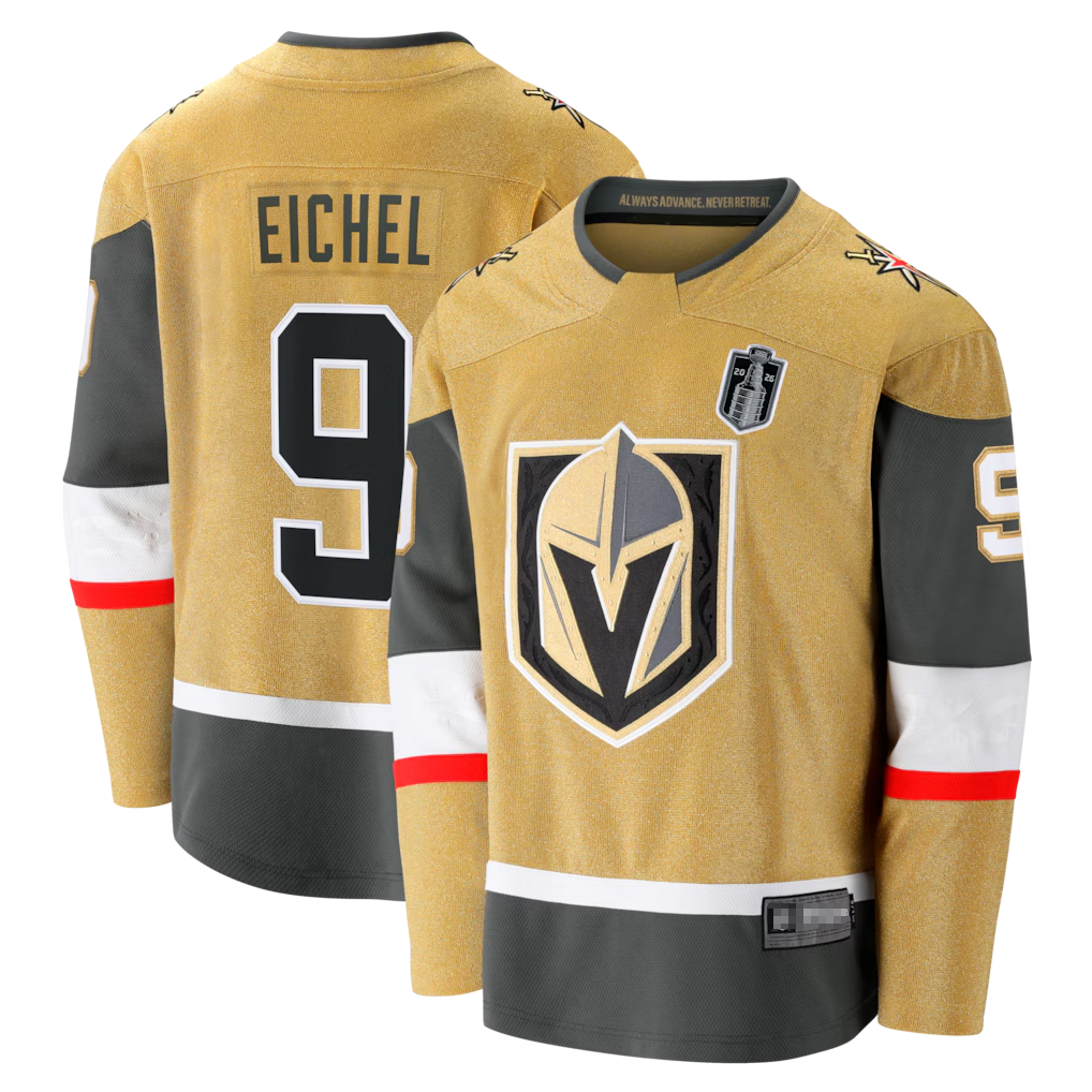 Mdoa V.Golden Knights #9 Jack Eichel Gold 2026 Stanley Cup Final Breakaway Jerseys
