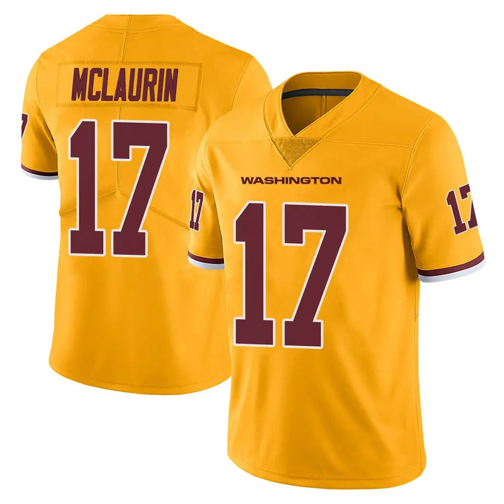 Mdoa W.Commanders #17 Terry Mclaurin Player Gold Limited Color Rush Home Game Stitched Jerseys