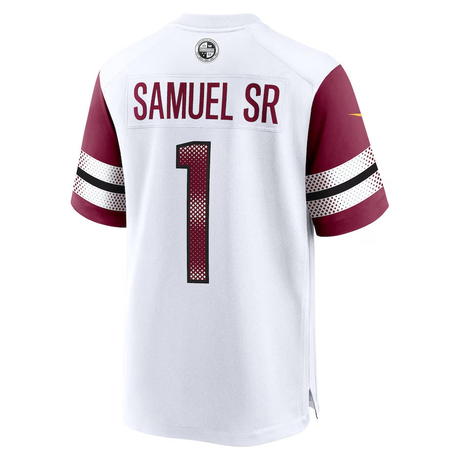 Mdoa W.Commanders #1 Deebo Samuel Sr Player White Home Game Stitched Jerseys