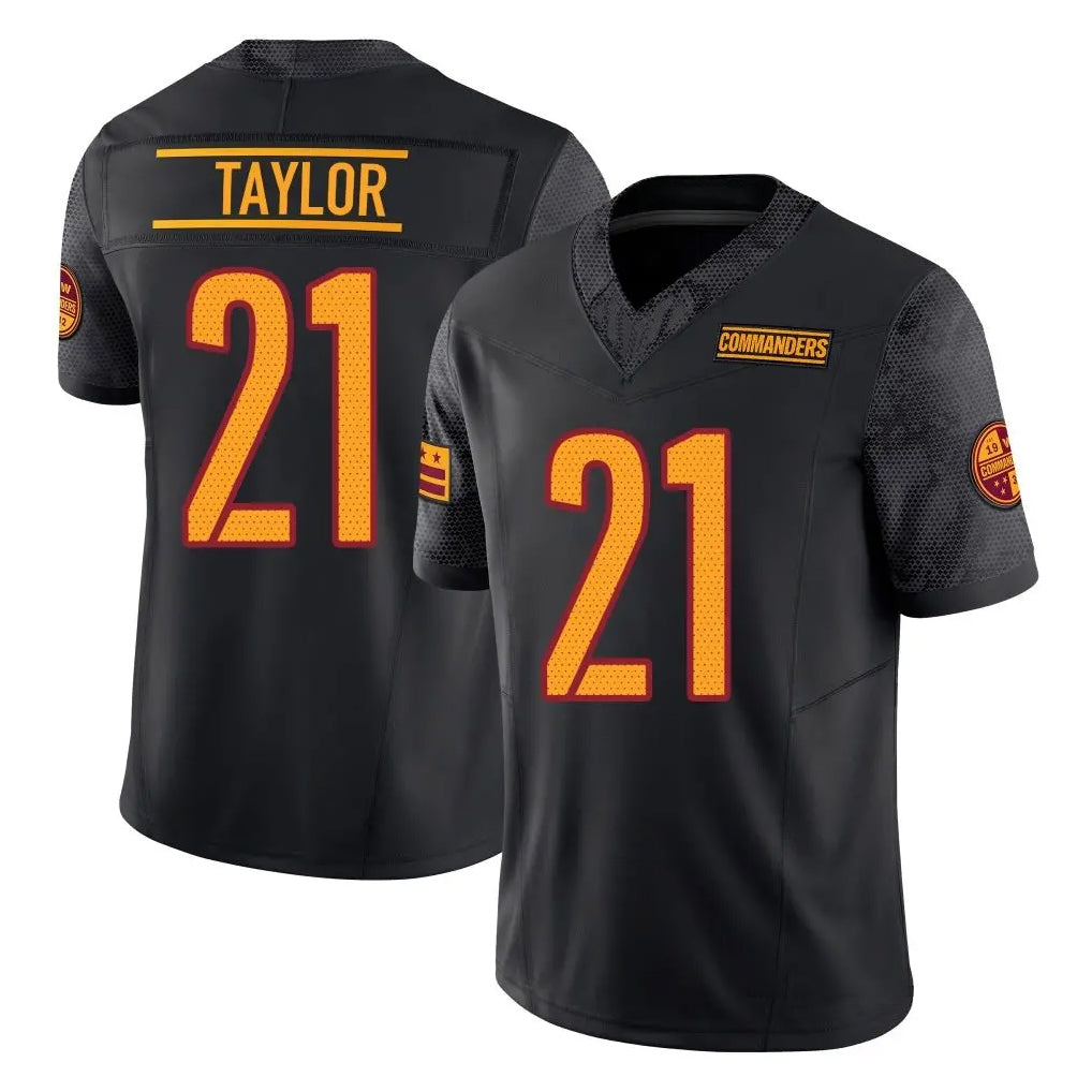 Mdoa W.Commanders #21 Sean Taylor Player Black Vapor F.U.S.E. Limited Stitched Jerseys
