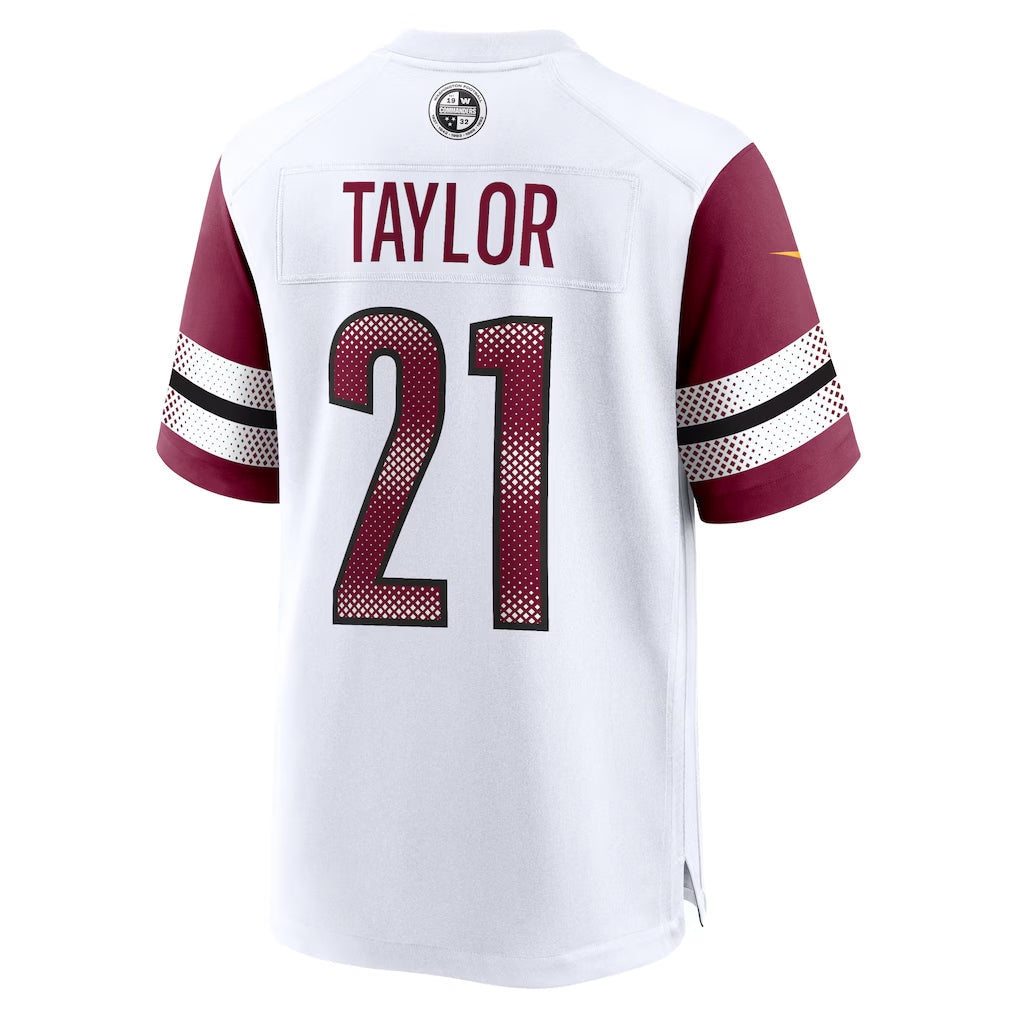 Mdoa W.Commanders #21 Sean Taylor Player White Home Game Stitched Jerseys