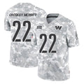 Mdoa W.Commanders #22 Jacory Croskey-Merritt Player Arctic Camo Salute to Service Limited Stitched Jerseys