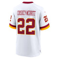 Mdoa W.Commanders #22 Jacory Croskey-Merritt Player White Home Game Stitched Jerseys