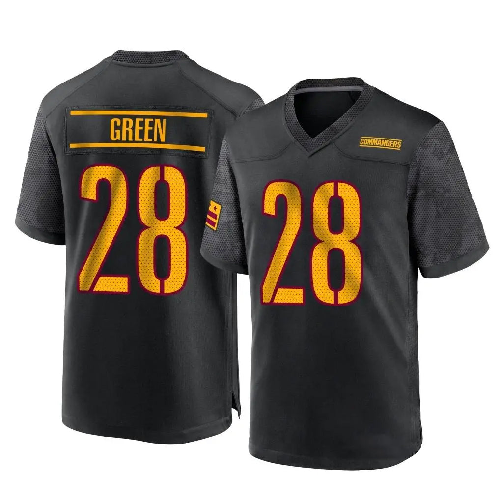 Mdoa W.Commanders #28 Darrell Green Player Black Home Game Stitched Jerseys