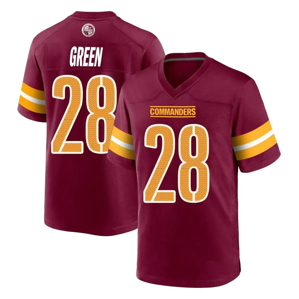 Mdoa W.Commanders #28 Darrell Green Player Burgundy Home Game Stitched Jerseys
