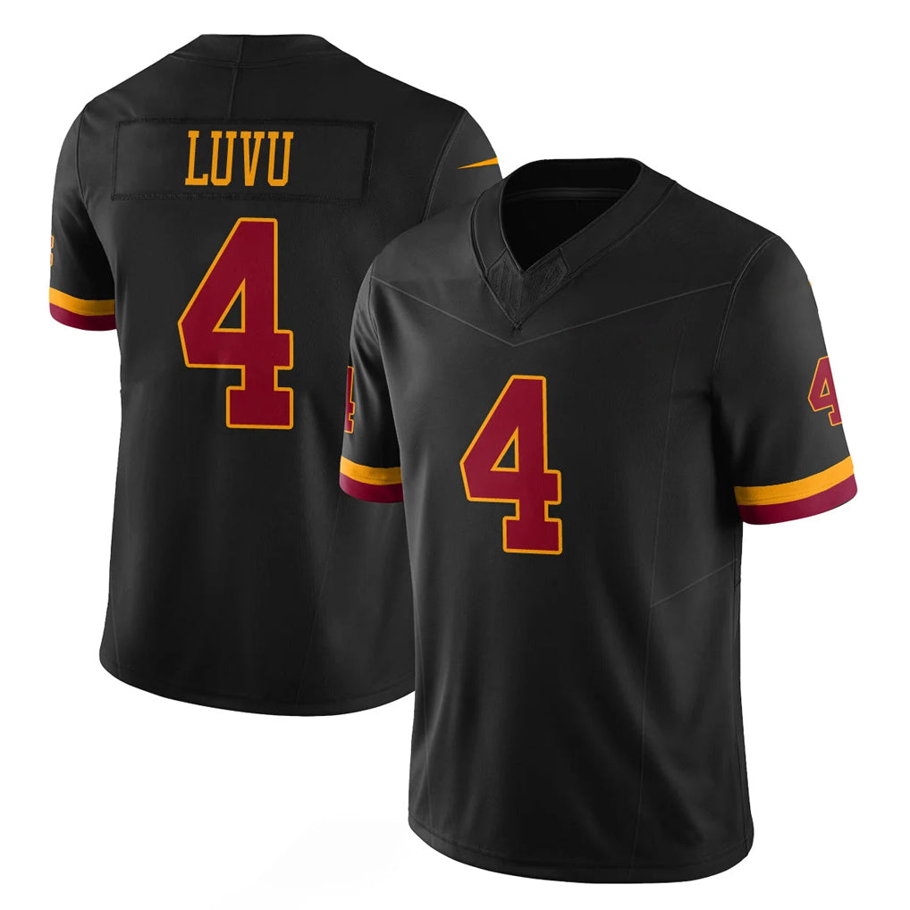 Mdoa W.Commanders #4 Frankie Luvu Player Black Limited Vapor Home Game Stitched Jerseys