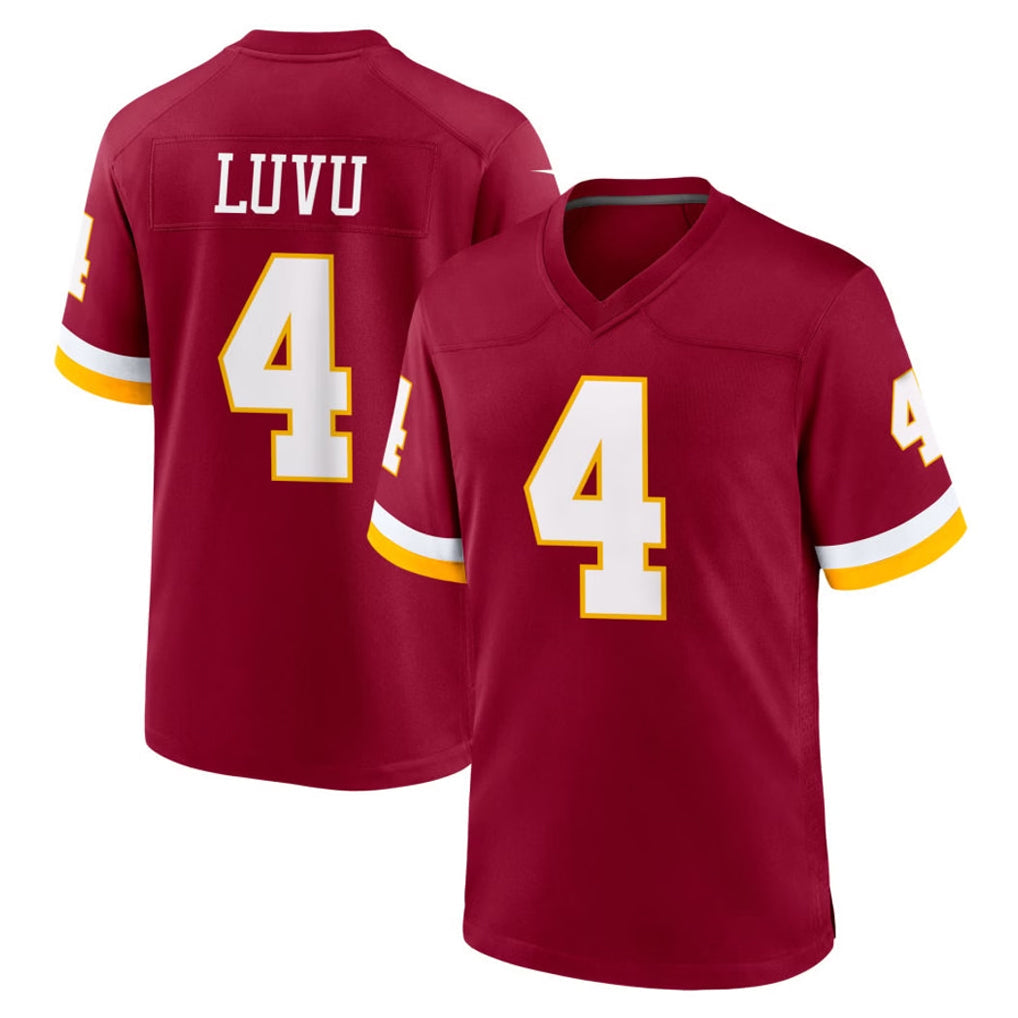 Mdoa W.Commanders #4 Frankie Luvu Player Burgundy Game Home Stitched Jerseys