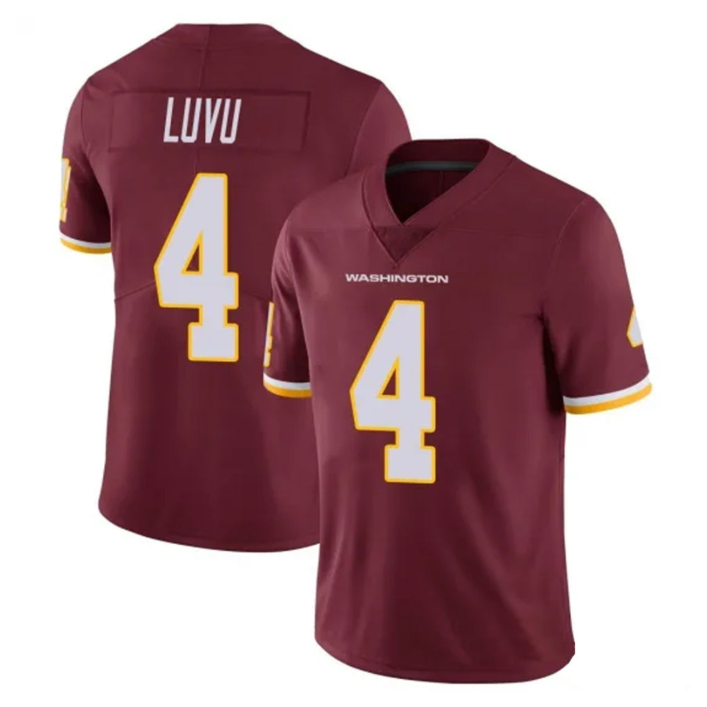 Mdoa W.Commanders #4 Frankie Luvu Player Burgundy Vapor Limited Stitched Jerseys