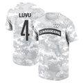 Mdoa W.Commanders #4 Frankie Luvu Player Salute to Service Hoodies T-Shirts Football Jerseys