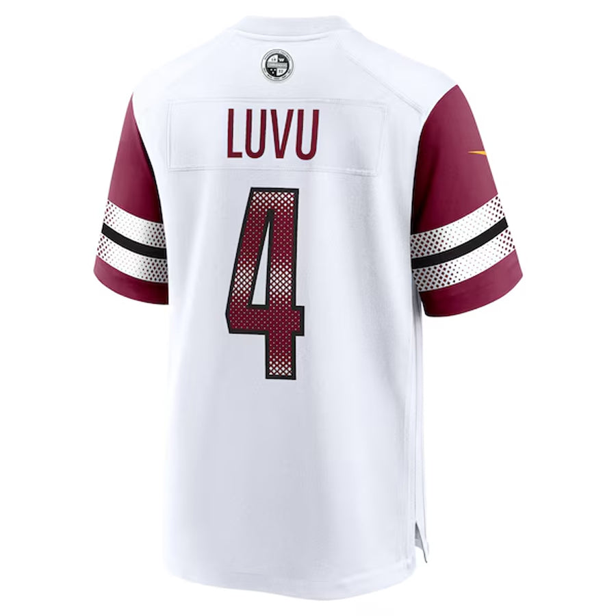 Mdoa W.Commanders #4 Frankie Luvu Player White Home Game Football Jerseys