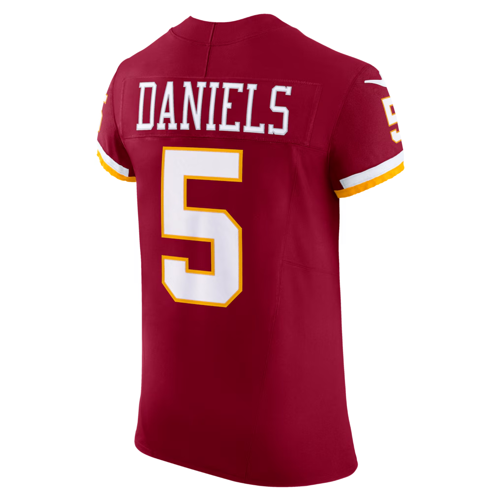 Mdoa W.Commanders #5 Jayden Daniels Burgundy Vapor F.U.S.E. Elite Stitched Jerseys