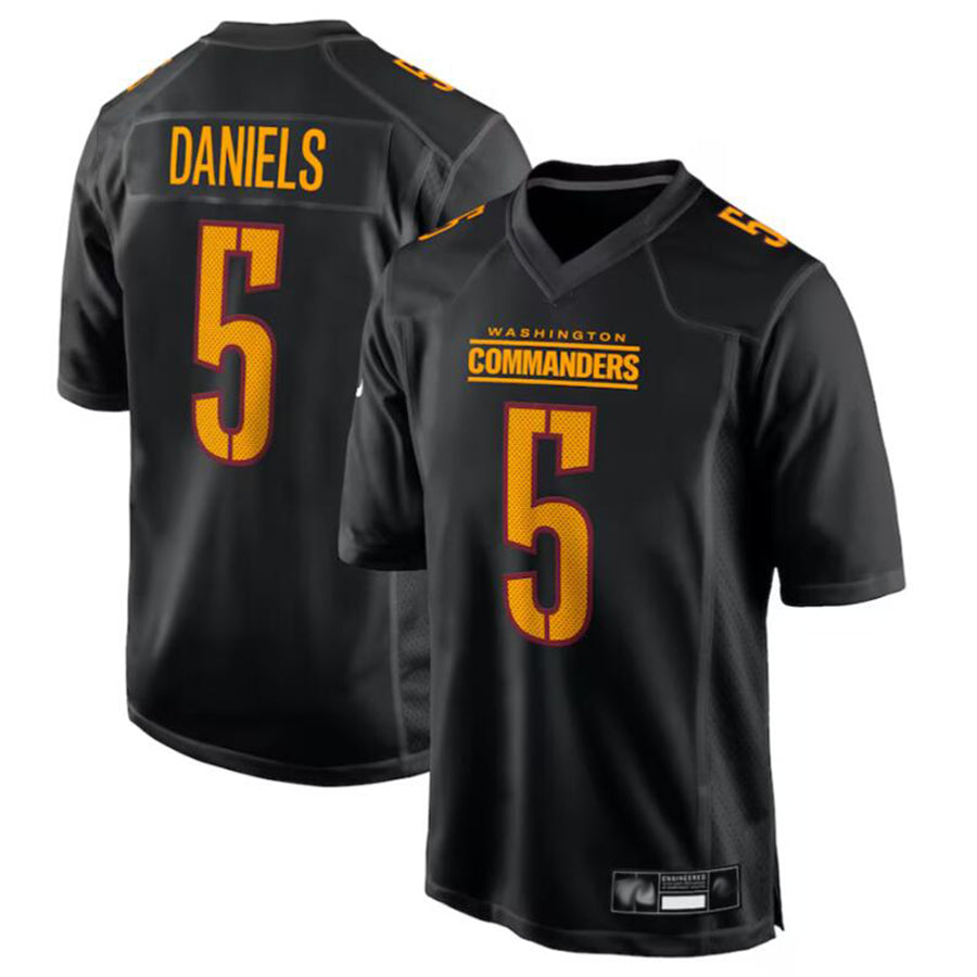 Mdoa W.Commanders #5 Jayden Daniels Player Carbon Black Fashion Stitched Jerseys