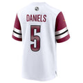 Mdoa W.Commanders #5 Jayden Daniels White 2024 Draft First Round Pick Player Game Stitched Jersey